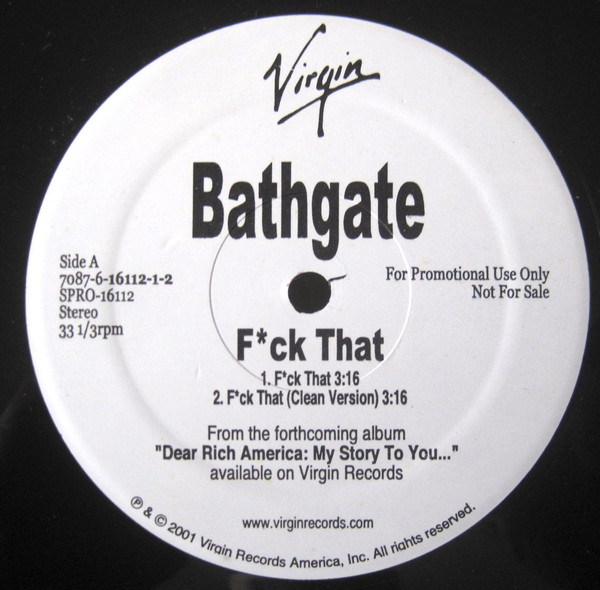 Bathgate - Fuck That / Bump That | Virgin (7087-6-16112-1-2) - main Bathgate - Fuck That / Bump That | Virgin (7087-6-16112-1-2) - main