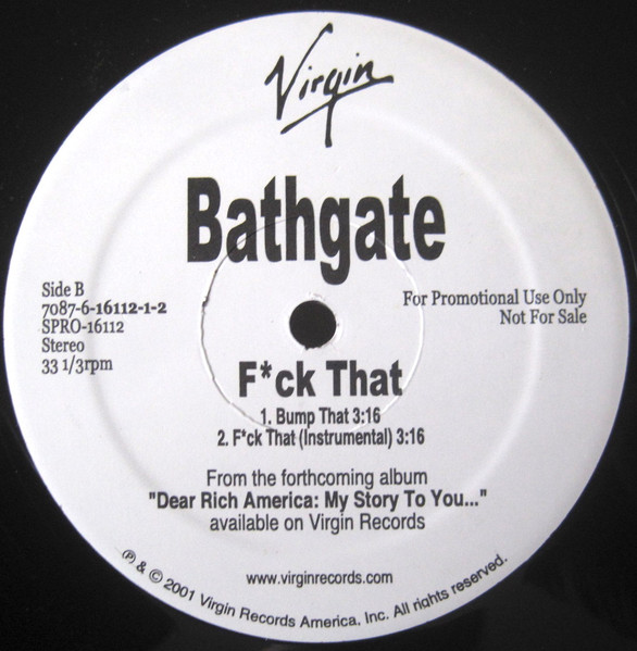 Bathgate - Fuck That / Bump That | Virgin (7087-6-16112-1-2) - 2 Bathgate - Fuck That / Bump That | Virgin (7087-6-16112-1-2) - 2