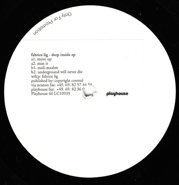 Fabrice Lig - Deep Inside EP | Playhouse (Playhouse 60)