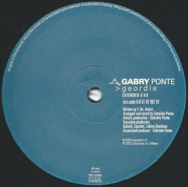 Gabry Ponte - Geordie | National DJ Event (NDJ006) - 4 Gabry Ponte - Geordie | National DJ Event (NDJ006) - 4