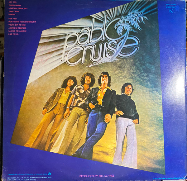Pablo Cruise - Worlds Away | A&M Records (PPSP 4697) - 2