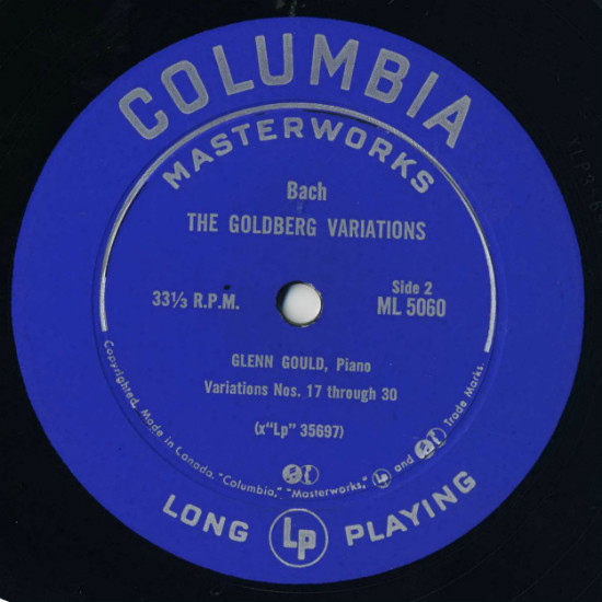 Johann Sebastian Bach / Glenn Gould - Bach: The Goldberg Variations | Columbia Masterworks (ML 5060) - 4 Johann Sebastian Bach / Glenn Gould - Bach: The Goldberg Variations | Columbia Masterworks (ML 5060) - 4