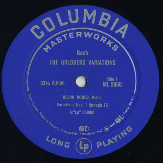 Johann Sebastian Bach / Glenn Gould - Bach: The Goldberg Variations | Columbia Masterworks (ML 5060) - 3 Johann Sebastian Bach / Glenn Gould - Bach: The Goldberg Variations | Columbia Masterworks (ML 5060) - 3