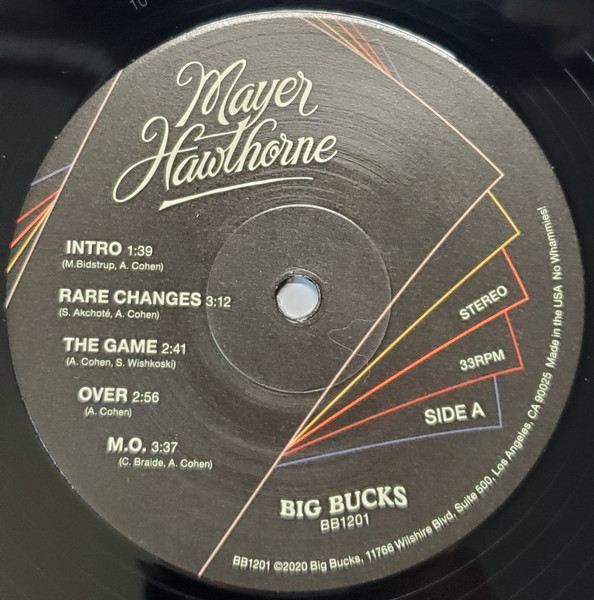 Mayer Hawthorne - Rare Changes | Big Bucks (BB1201) - 3 Mayer Hawthorne - Rare Changes | Big Bucks (BB1201) - 3