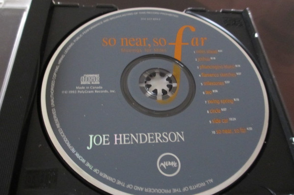 Joe Henderson - So Near, So Far (Musings For Miles) | Verve Records (314 517 674-2) - 2 Joe Henderson - So Near, So Far (Musings For Miles) | Verve Records (314 517 674-2) - 2