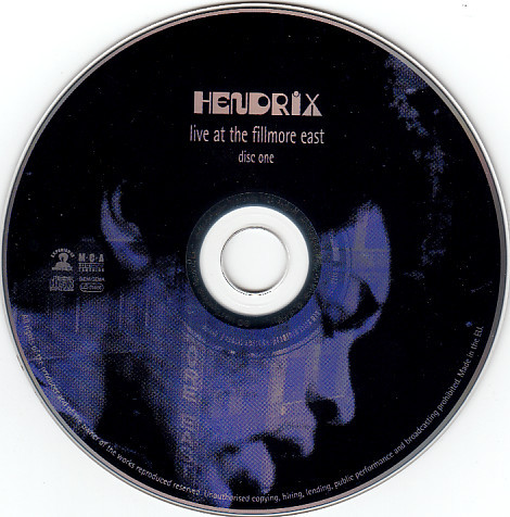 Jimi Hendrix - Live At The Fillmore East | Experience Hendrix (MCD-11931) - 3