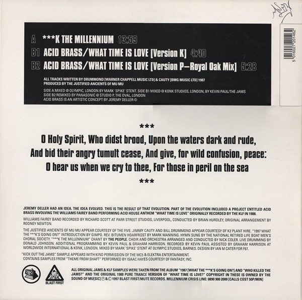 Jeremy Deller Presents 2K - ***k The Millennium | Blast First (BFFP 146 T) - 2