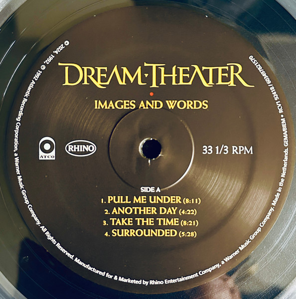 Dream Theater - Images And Words | Rhino Records (RCV1 92418) - 3 Dream Theater - Images And Words | Rhino Records (RCV1 92418) - 3