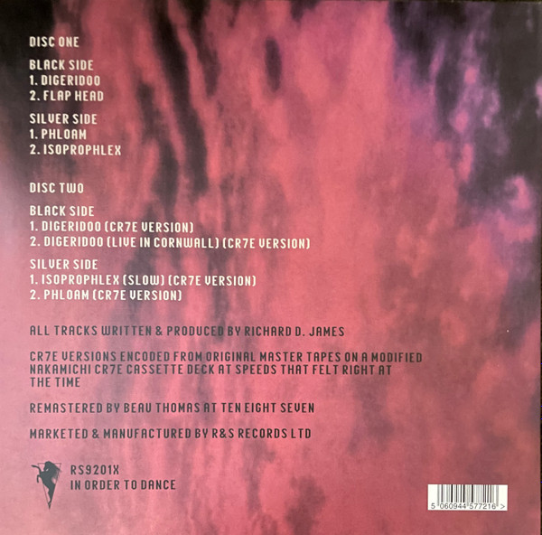 Aphex Twin - Digeridoo (Expanded Edition) | R & S Records (RS9201X) - 2 Aphex Twin - Digeridoo (Expanded Edition) | R & S Records (RS9201X) - 2