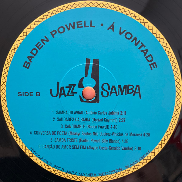 Baden Powell - À Vontade | Jazz Samba Records (709102) - 4 Baden Powell - À Vontade | Jazz Samba Records (709102) - 4