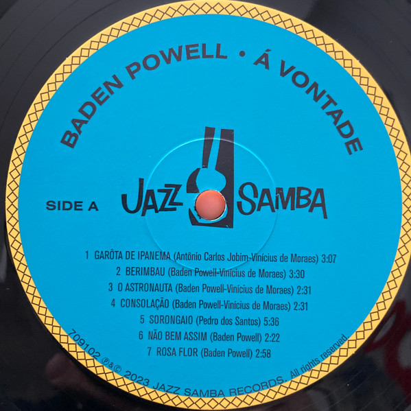 Baden Powell - À Vontade | Jazz Samba Records (709102) - 3 Baden Powell - À Vontade | Jazz Samba Records (709102) - 3