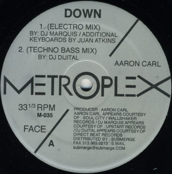 Aaron-Carl - Down | Metroplex (M-035) - main Aaron-Carl - Down | Metroplex (M-035) - main