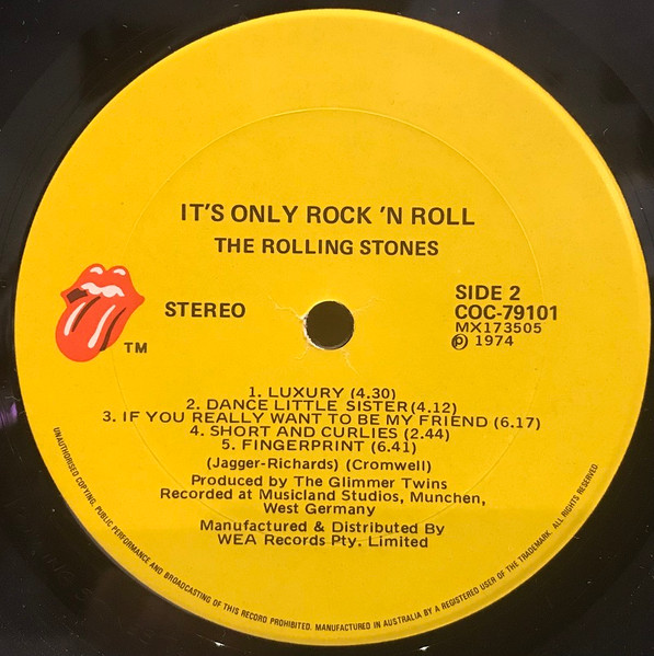 The Rolling Stones - It's Only Rock 'N Roll | Rolling Stones Records (COC 79101) - 4 The Rolling Stones - It's Only Rock 'N Roll | Rolling Stones Records (COC 79101) - 4
