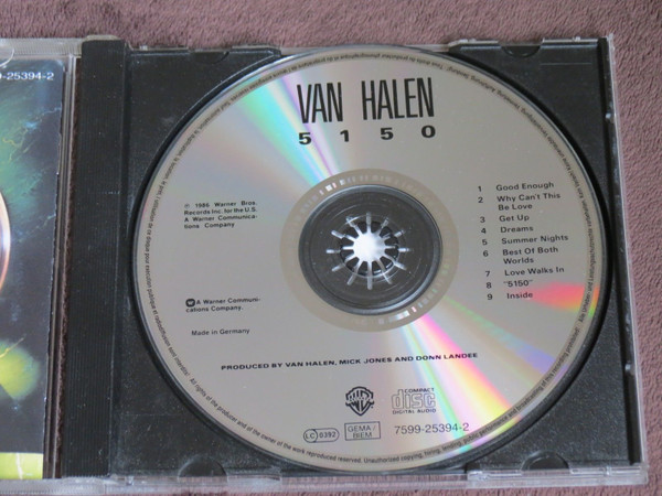 Van Halen - 5150 | Warner Bros. Records (7599-25394-2) - 3