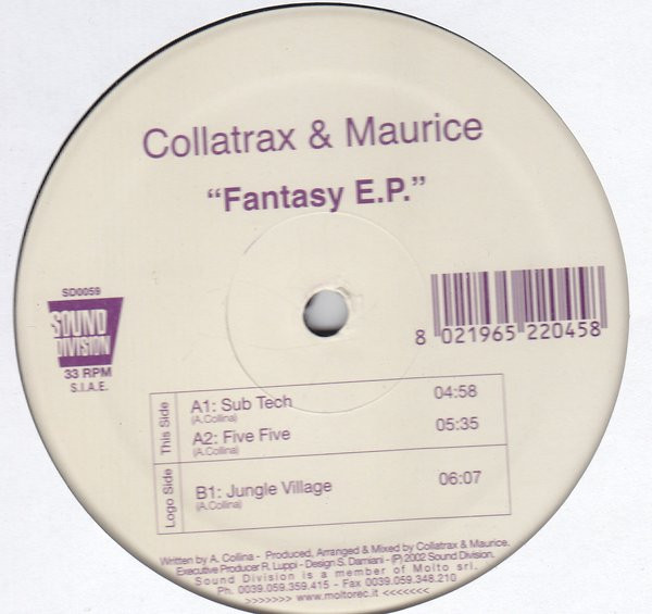Collatrax & Dee Jay Maurice - Fantasy E.P. | Sound Division (SD0059) - main