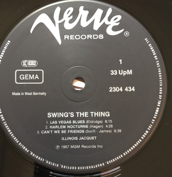 Illinois Jacquet - Swing's The Thing | Verve Records (2304 434) - 4
