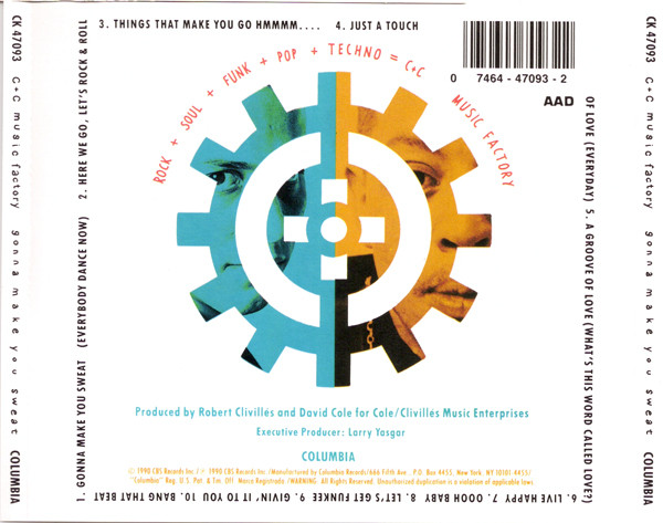 C + C Music Factory - Gonna Make You Sweat | Columbia (CK 47093) - 2