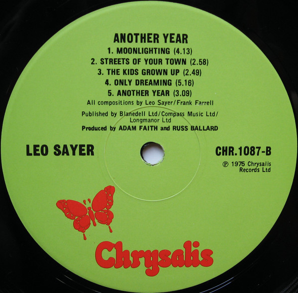 Leo Sayer - Another Year | Chrysalis (CHR 1087) - 4