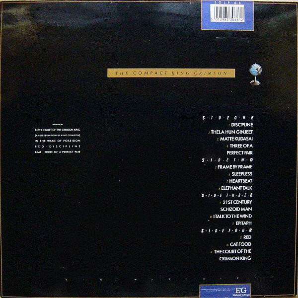 King Crimson - The Compact King Crimson | EG (EGLP 68) - 2