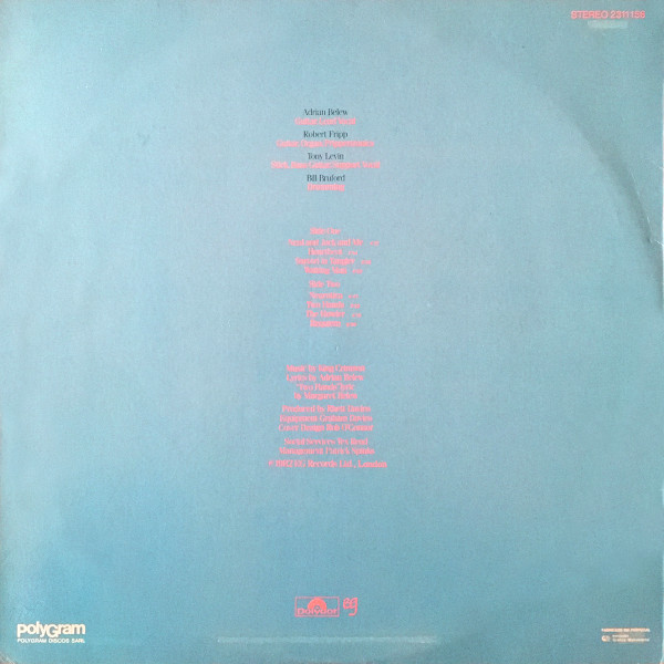 King Crimson - Beat | Polydor (2311 156) - 2
