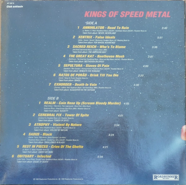 Various - Kings Of Speed Metal | Roadrunner Records (47 137 5)