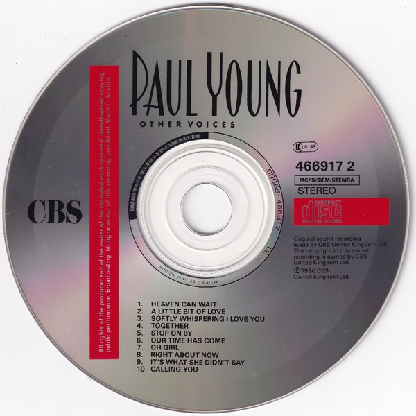 Paul Young - Other Voices | CBS (466917 2) - 3