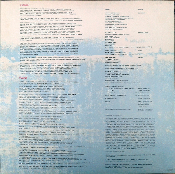 Marillion - Fugazi | EMI (1C 064 2400851) - 3