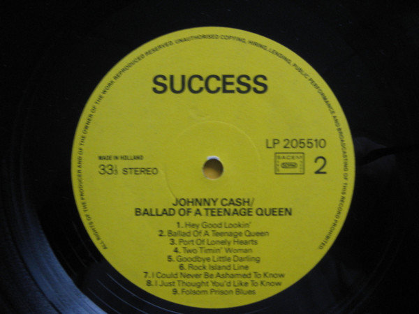 Johnny Cash - Ballad Of A Teenage Queen | Success (205510) - 4 Johnny Cash - Ballad Of A Teenage Queen | Success (205510) - 4