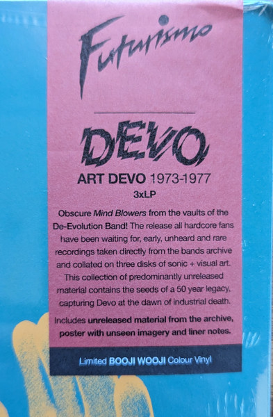 Devo - Art Devo 1973-1977 (Booji Wooji Colour Edition) | Futurismo (FTRSMO49B) - 2