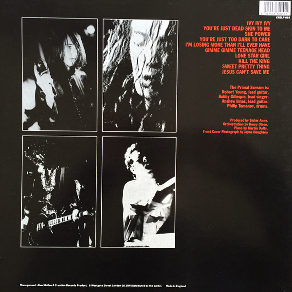 Primal Scream - Primal Scream | Creation Records (CRELP 054) - 2