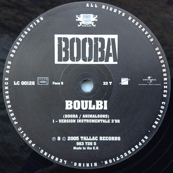 Booba - Boulbi | Tallac Records (983 728 5) - main Booba - Boulbi | Tallac Records (983 728 5) - main