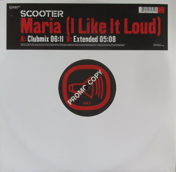 Scooter - Maria (I Like It Loud) | Sheffield Tunes (0150220STU) - main