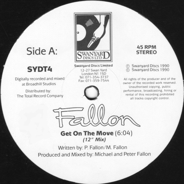 Fallon - Get On The Move | Swanyard Discs Ltd. (SYDT4) - 2 Fallon - Get On The Move | Swanyard Discs Ltd. (SYDT4) - 2