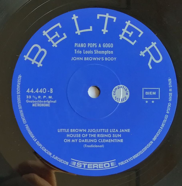 Das Louis Shampton-Trio - Piano Pops À Gogo | Belter (44.440) - 4