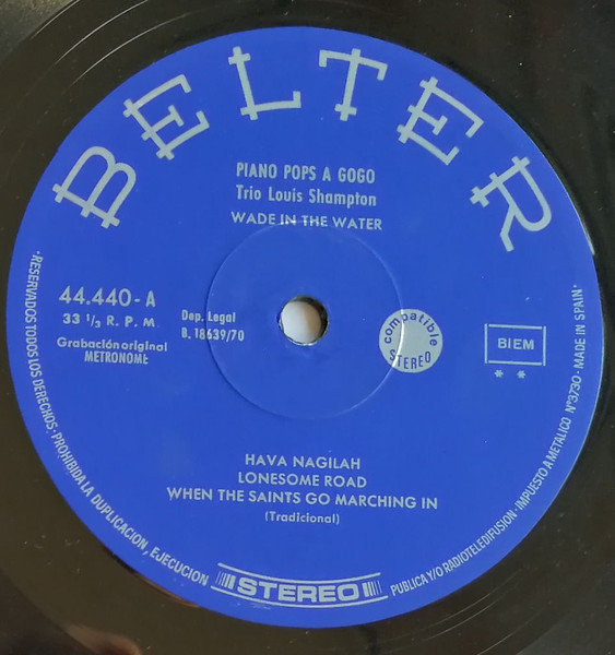 Das Louis Shampton-Trio - Piano Pops À Gogo | Belter (44.440) - 3