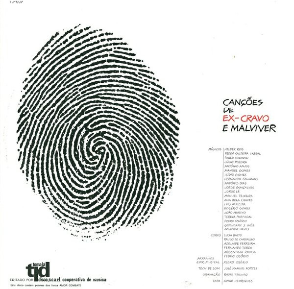 Carlos Mendes , Joaquim Pessoa - Canções De Ex-Cravo E Malviver | Toma Lá Disco (TLP 007) - 2
