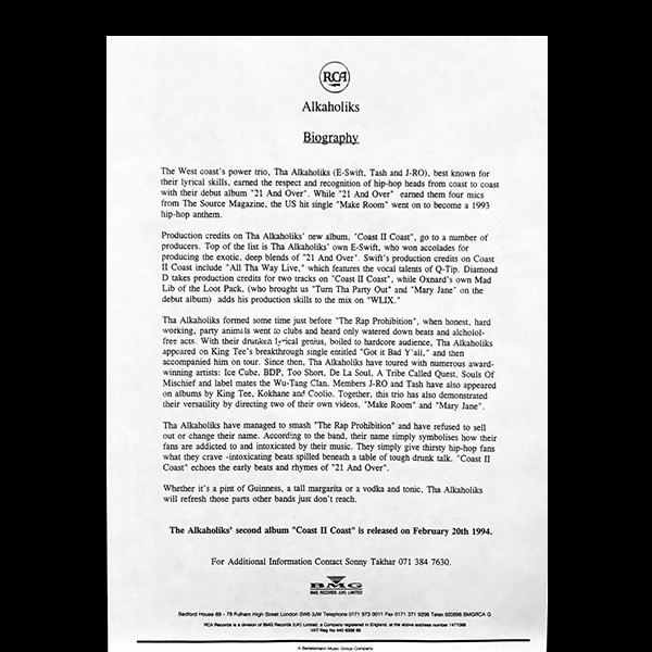 Tha Alkaholiks - Daaam! | RCA (RDAB-64202-1) - 3 Tha Alkaholiks - Daaam! | RCA (RDAB-64202-1) - 3