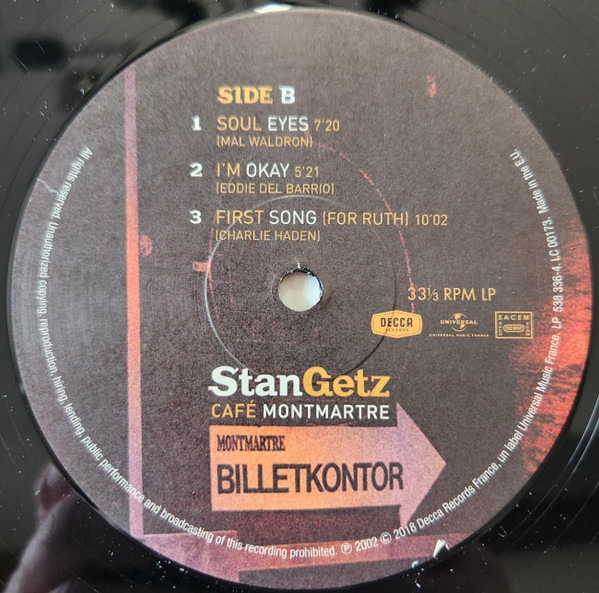 Stan Getz - Café Montmartre | Decca (538 336-4) - 4