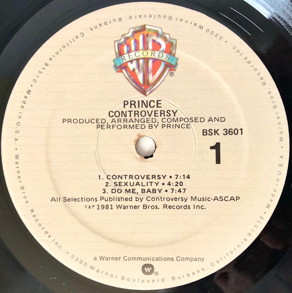 Prince - Controversy | Warner Bros. Records (BSK 3601) - 3 Prince - Controversy | Warner Bros. Records (BSK 3601) - 3