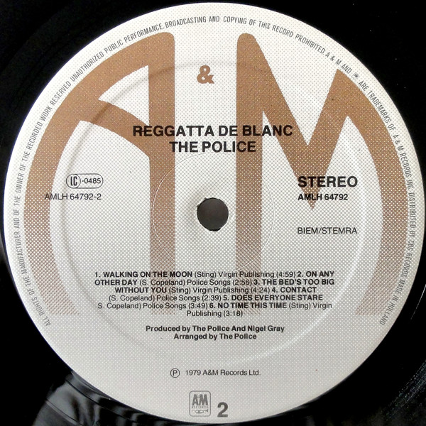 The Police - Reggatta De Blanc | A&M Records (AMLH 64792) - 2