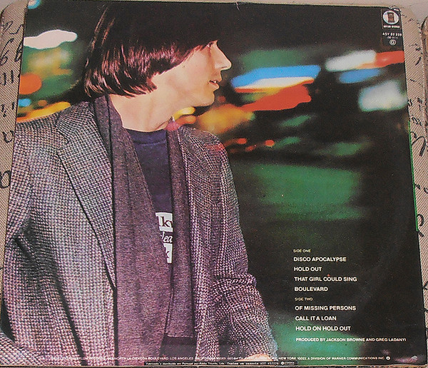Jackson Browne - Hold Out | Asylum Records (ASY 52 226) - 2