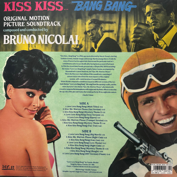 Bruno Nicolai - Kiss Kiss Bang Bang (Original Motion Picture Soundtrack) | btf.it (VMLP 267) - 2 Bruno Nicolai - Kiss Kiss Bang Bang (Original Motion Picture Soundtrack) | btf.it (VMLP 267) - 2