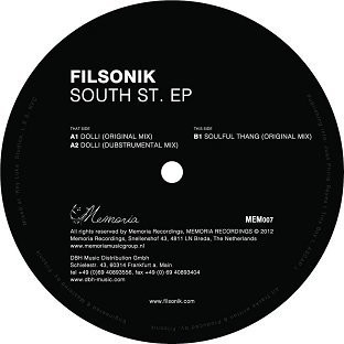 Filsonik - South St. Ep | Memoria Recordings (MEM007)