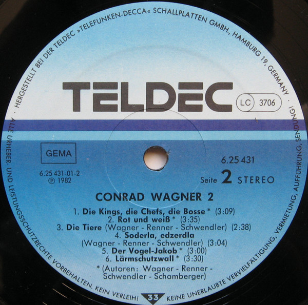 Conny Wagner - 2 | TELDEC (6.25431 AP) - 4 Conny Wagner - 2 | TELDEC (6.25431 AP) - 4