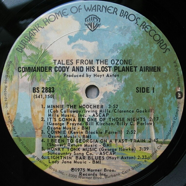 Commander Cody And His Lost Planet Airmen - Tales From The Ozone | Warner Bros. Records (BS 2883) - 3 Commander Cody And His Lost Planet Airmen - Tales From The Ozone | Warner Bros. Records (BS 2883) - 3