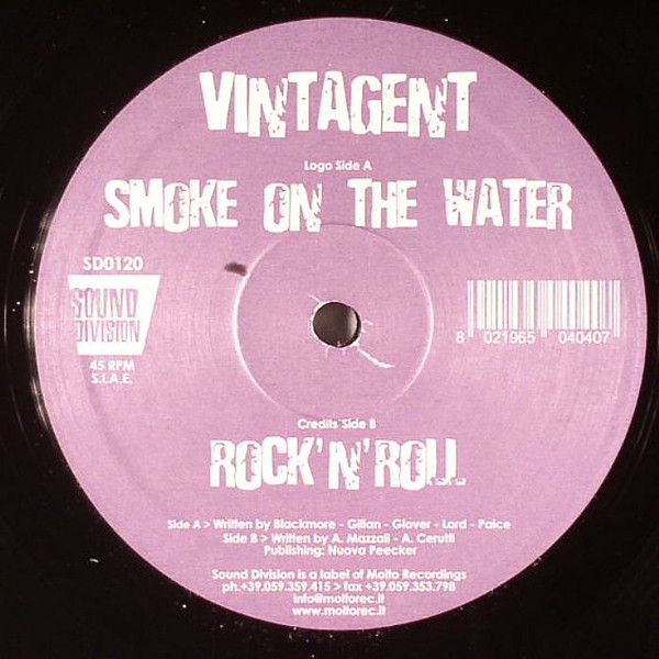 Vintagent - Smoke On The Water / Rock 'n' Roll | Sound Division (SD0120) - main