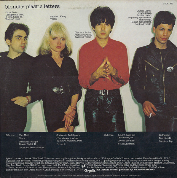 Blondie - Plastic Letters | Chrysalis (CHR-1166) - 2 Blondie - Plastic Letters | Chrysalis (CHR-1166) - 2