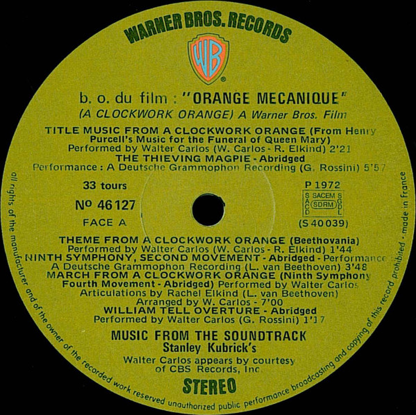 Various - Orange Mécanique | Warner Bros. Records (46 127) - 3 Various - Orange Mécanique | Warner Bros. Records (46 127) - 3