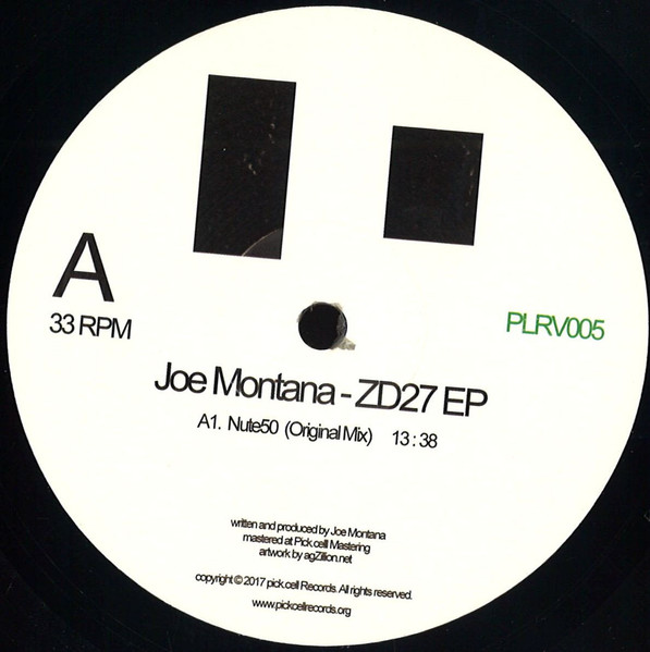 Joe Montana - ZD27 EP | pick.cell Records (PLRV005) - main Joe Montana - ZD27 EP | pick.cell Records (PLRV005) - main