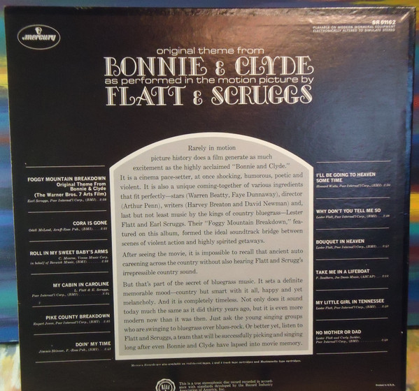 Flatt & Scruggs - Original Theme From Bonnie & Clyde | Mercury Records (SR 61162) - 2